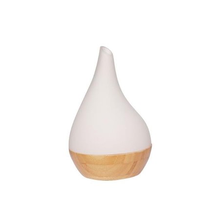 ECOGECKO EcoGecko 75101 Aromatherapy Bamboo Base with Glass Top Essential Oil Diffuser 75101